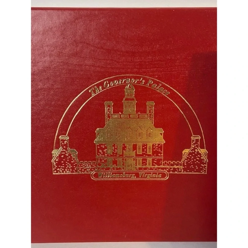 Williamsburg Virginia Governor's Palace Brass Christmas Ornament in Box Gold